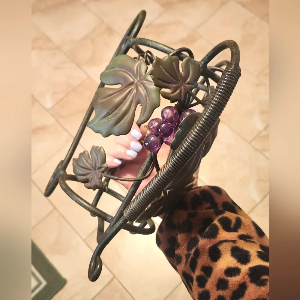 Williams Sonoma Wrought Iron Wine Bottle Holder